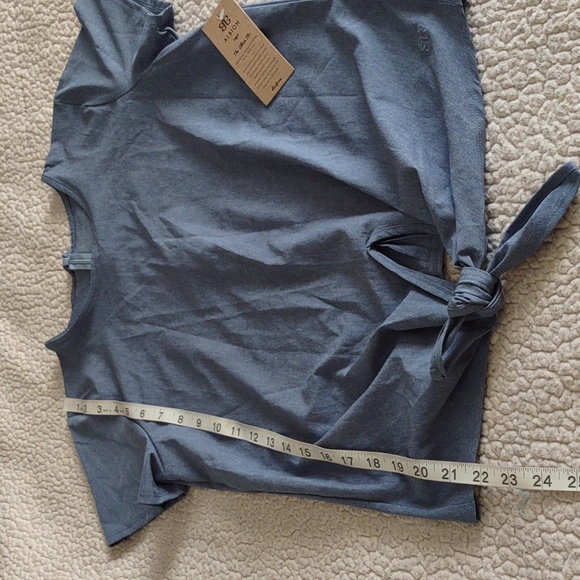 NWT Albion Size Small Tie Knot Waist Short Sleeve Top - Picture 5 of 14